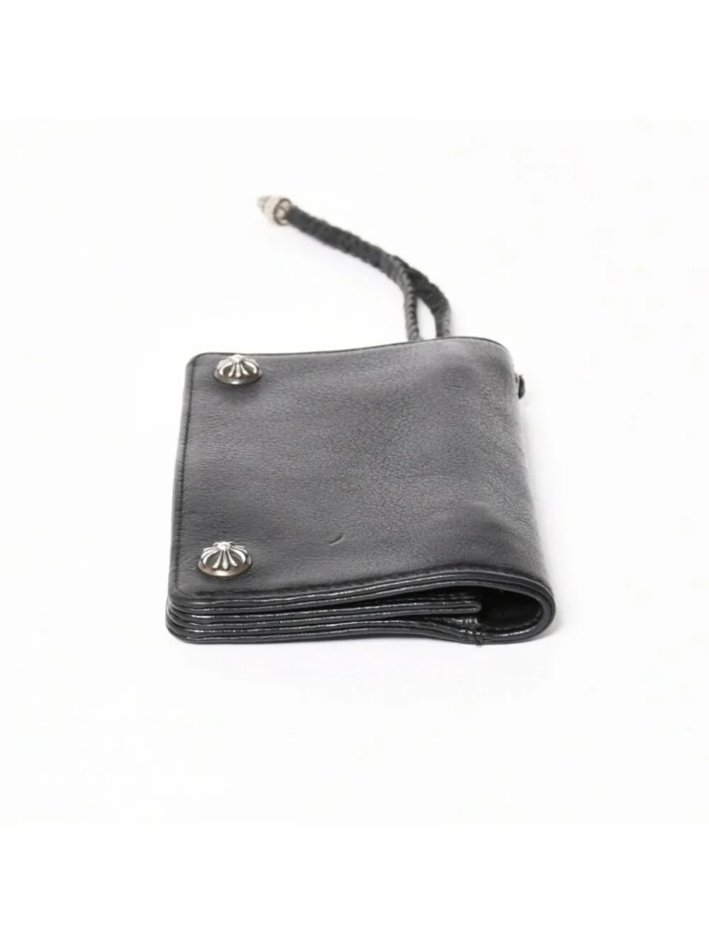 Chrome Hearts Strap Wallet Bifold Crossball Black